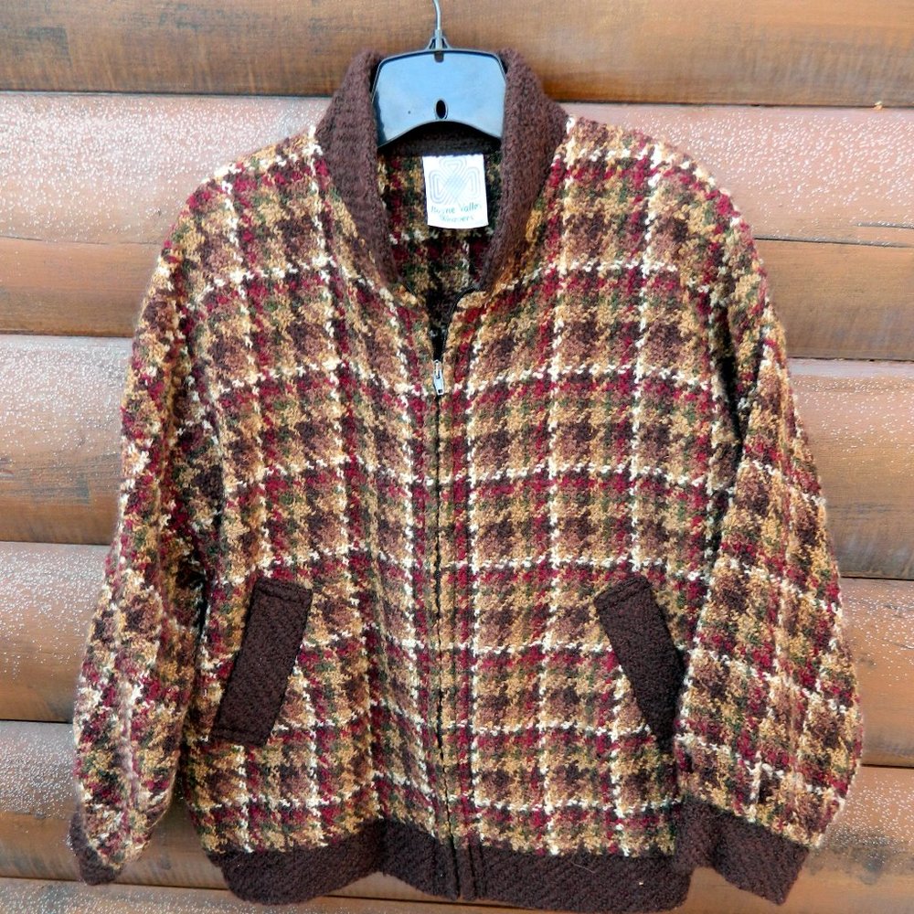 Boyne Valley Weavers M wool/acrylic tweed jacket Made in Ireland